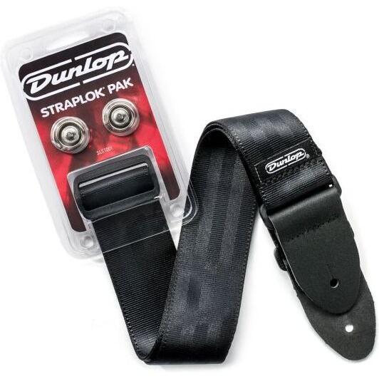 Dunlop Straplok Pack, strap locks and strap, Accessori per strumenti