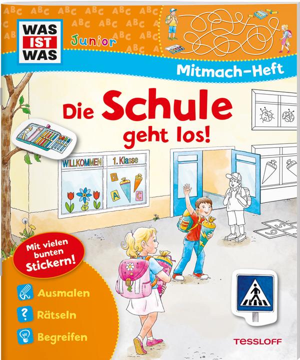 Produktbild Tessloff WAS IST WAS Junior Mitmach-Heft Die Schule geht los! (Deutsch, Sabine Schuck, Günter Wongel, Isabelle Göntgen, Irmtraut Teltau, Felicia Winterstein, 2021)