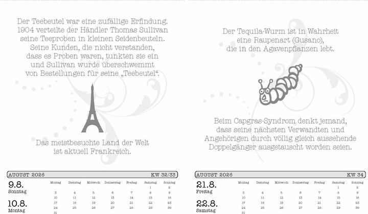 Immagine prodotto Calendario delle conoscenze inutili 2026