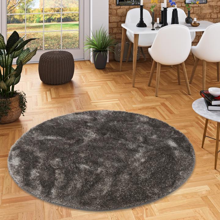 Actual product image Snapstyle High Pile Shaggy Carpet Feeling Mix Round (100 x 100 cm)