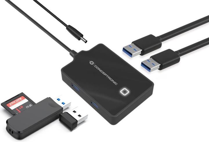 Image du produit Conceptronic Hub USB (USB-C, 4 Ports)