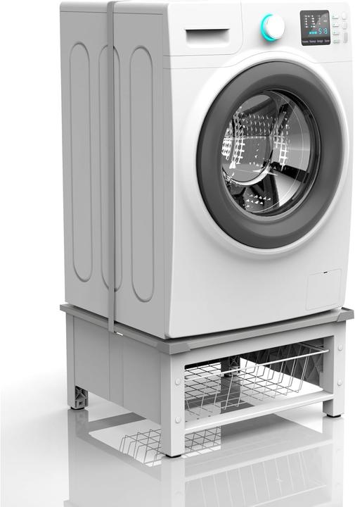 Immagine prodotto Meliconi Base Space Basket 656143 - Kit di graffette - Apparaatverhoger met uitschuifbare draadmand