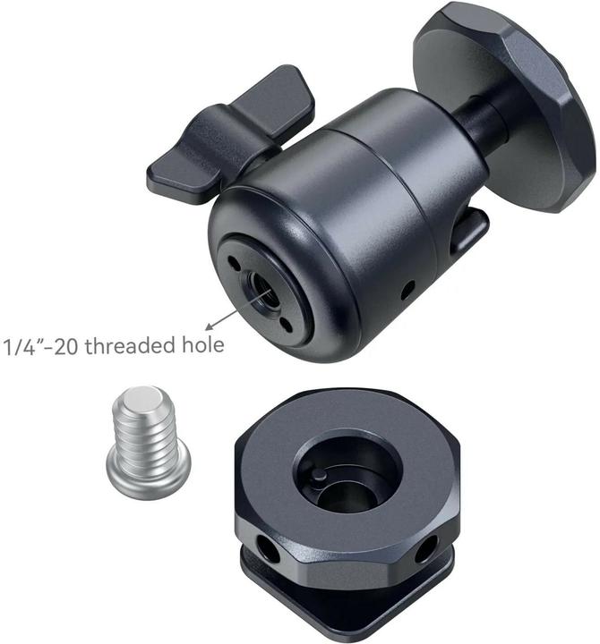 Actual product image SmallRig mini Ball-Head Mounting Support Kit with Removable Cold Shoe (Various video accessories)