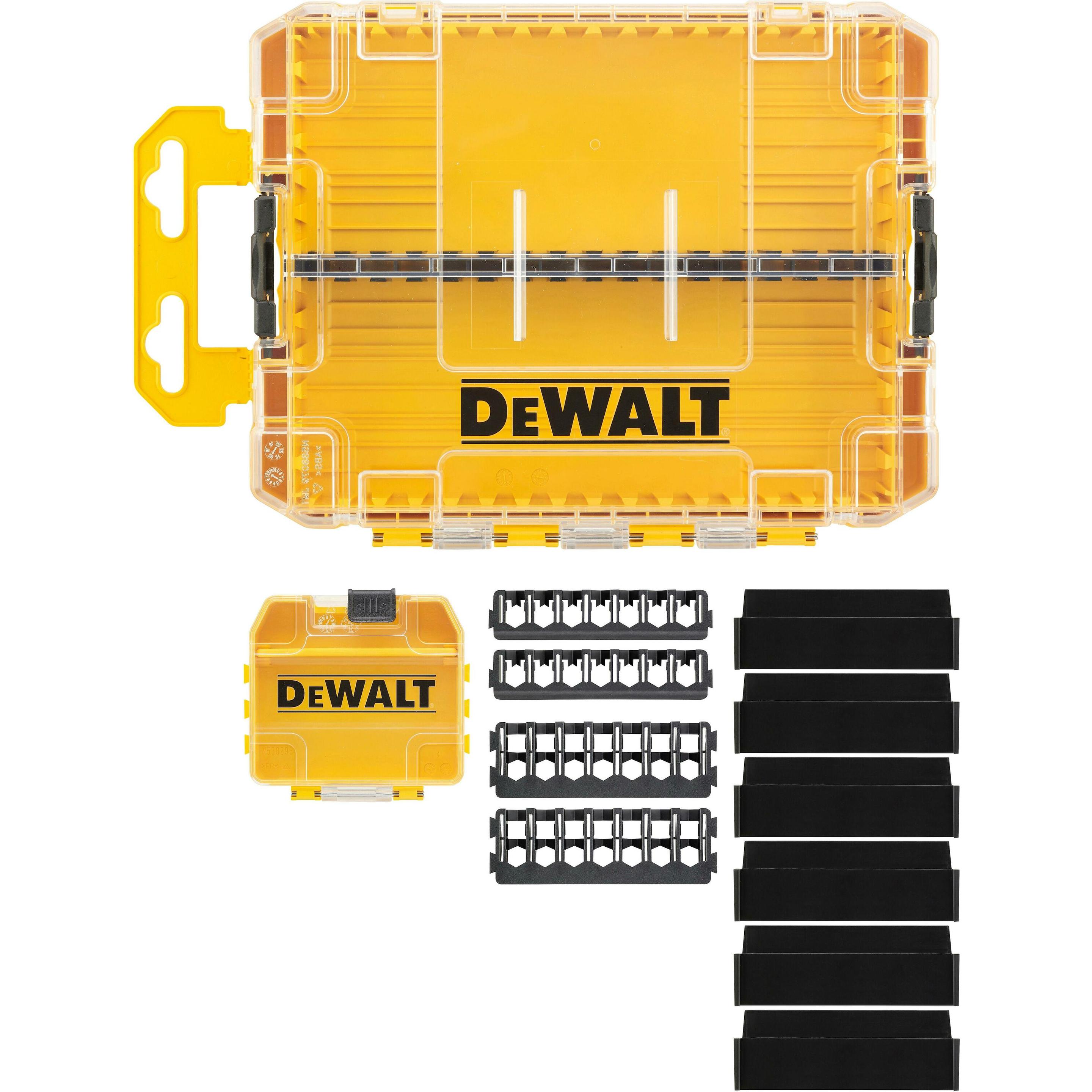 DeWalt, Organizzatore a scomparti, Mittleres Tough Case+ mit kleiner Aufbewahrungsbox