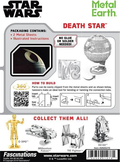 Actual product image Metal Earth Star Wars Death Star