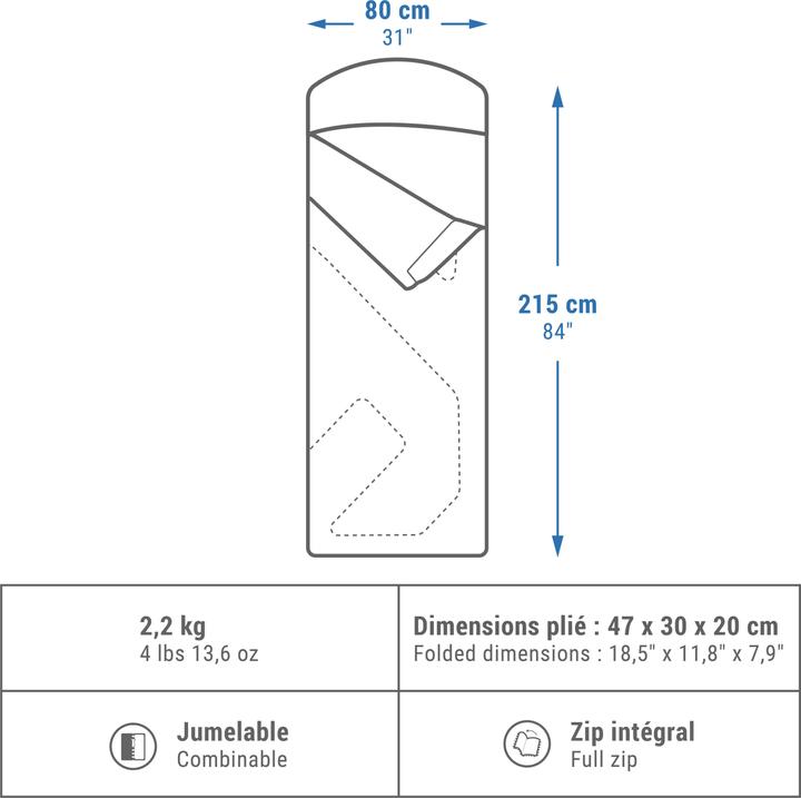 Immagine prodotto Quechua Arpenaz 0 (215 cm)