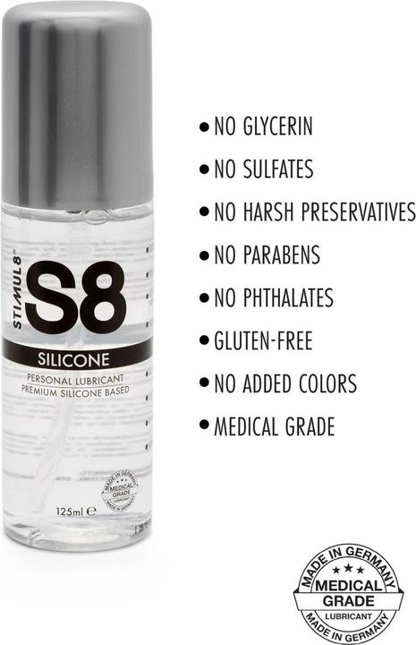 Productafbeelding Stimul8 S8 Premium siliconen glijmiddel 125ml (125 ml)