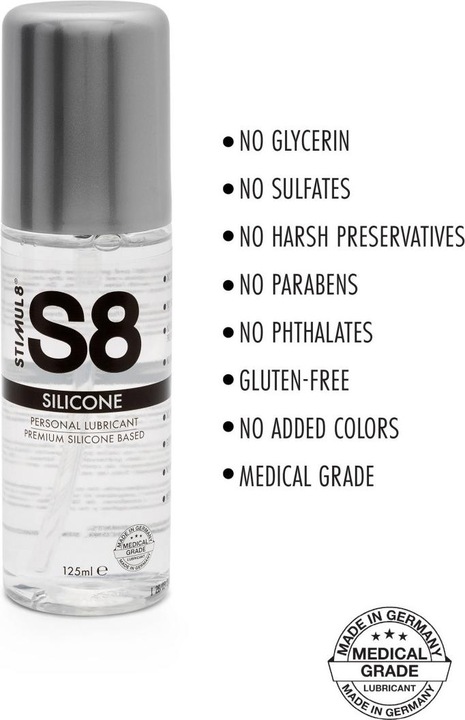 Productafbeelding Stimul8 S8 Premium siliconen glijmiddel 125ml (125 ml)