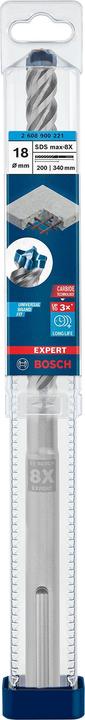Produktbild Bosch Professional Zubehör EXPERT SDS max-8X Hammerbohrer, 18 x 200 x 340 mm (18 Millimeter)