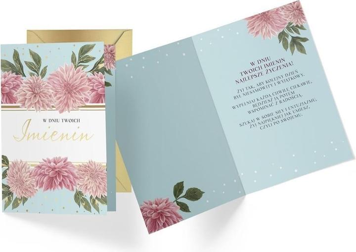 Actual product image Kukartka Karte B6 PR-255 Namenstag Blumen