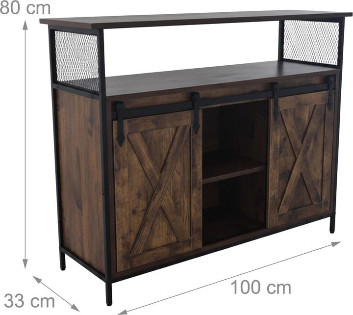 Actual product image Relaxdays Sideboard (100 x 33 x 80 cm)