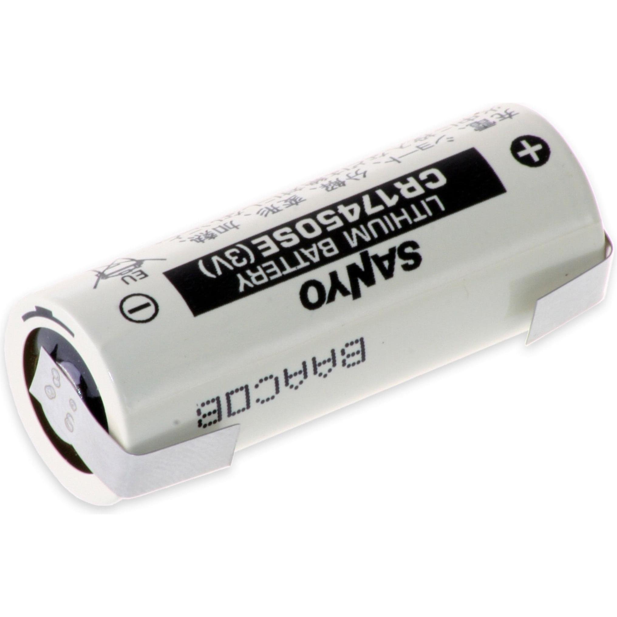 FDK CORPORATION Lithium-Batterie CR 17450SE, A, mit U-Lötfahne, 3 V-, 2500 mAh (1 Stk., CR17450, 2500 mAh), Batterien + ...