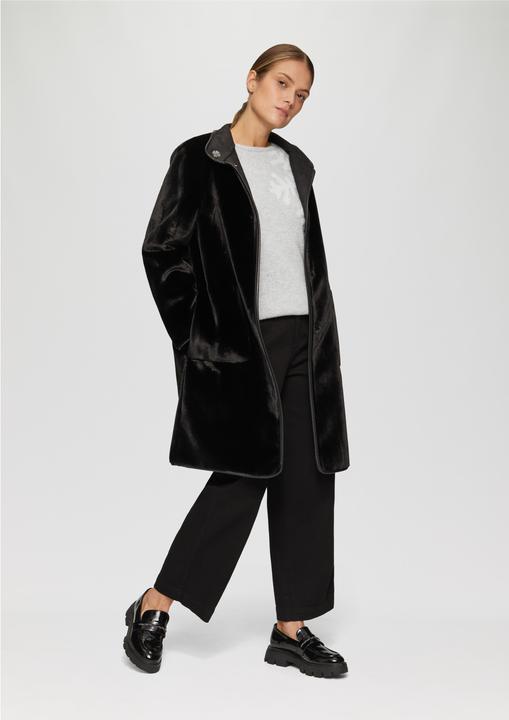 Produktbild S.Oliver Strickpullover Strickpullover mit Schneeflocken-Artwork (XL)