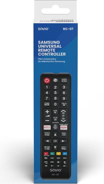 Immagine prodotto Savio RC-07 Telecomando IR senza fili per TV a pressione (Telecomando universale, Miracolo)