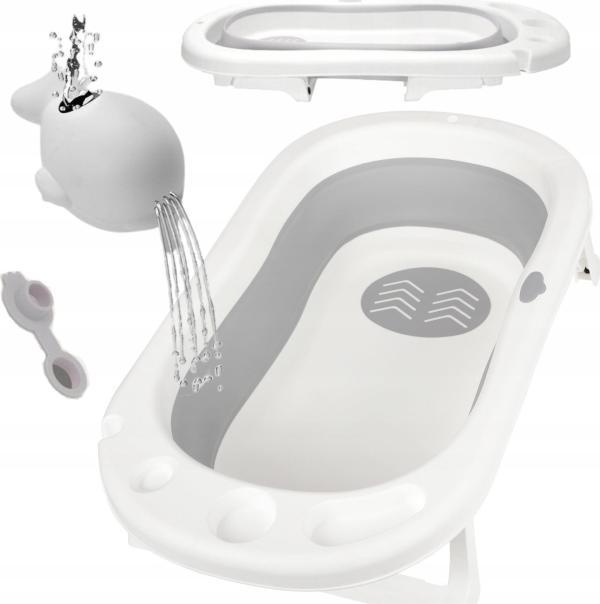 Primabobo sulankstoma vonelė 89cm su pagalvėle Max Pilkas (kod.734)