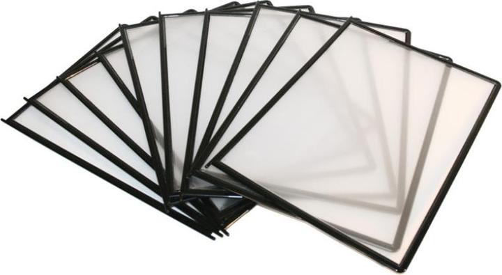 B.N.T. Registerlomme QuickLoad A4 sort registersystem HD 10pcs - (10pcs) (A4)