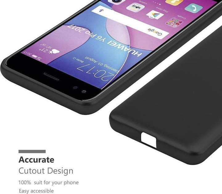 Produktbild Cadorabo TPU Matt Metallic Cover (Huawei Y6 Pro (2017))