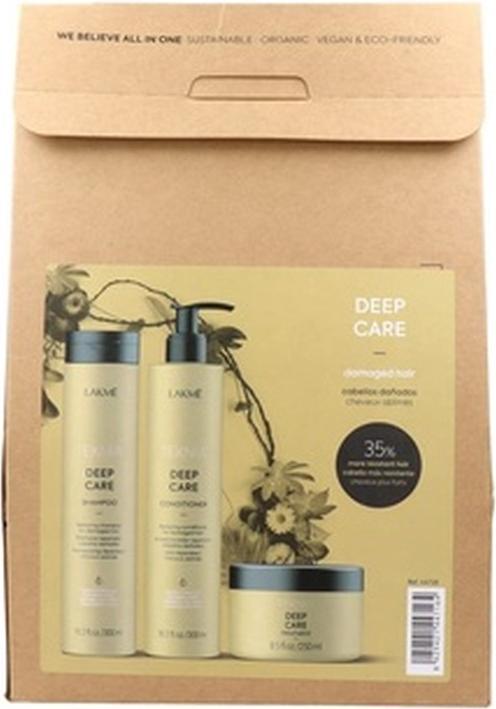 Image du produit Lakmé Lakme Tkn Retail Pack Soin profond : Shampooing 300ml + Après-shampooing 300ml + Cure 250ml (300 ml, Shampoing liquide)