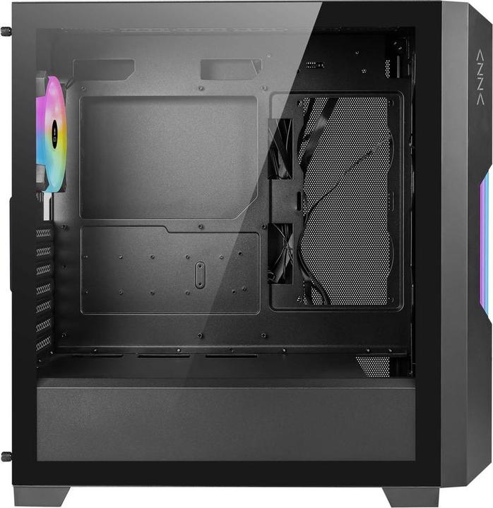 Image du produit Azza Boitier Moyen Tour ATX Guardian RGB avec panneau vitré (Noir) (ITX, mATX, ATX)