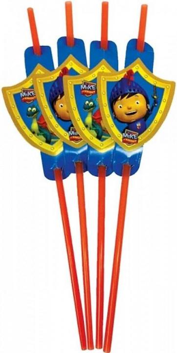 Mike The Knight Plastikstrohhalm (Packung mit 8 Stück) (8 x)