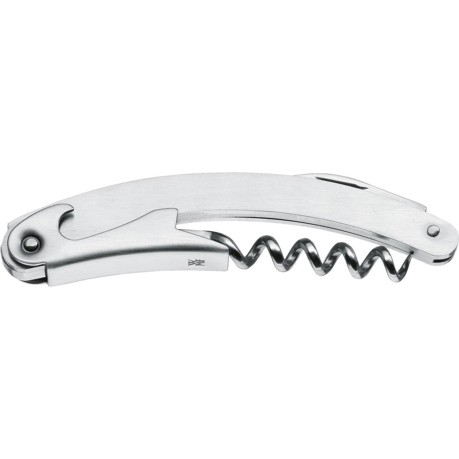 WMF Kellnermesser Kellnerbesteck für alle Korkenarten 10cm Clever&More Edelstahl, Flaschenöffner, Silber