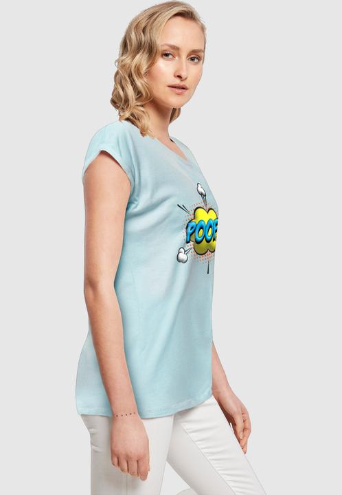 Produktbild Merchcode Ladies POOF Comic Extended Shoulder Tee - 117991 (S)