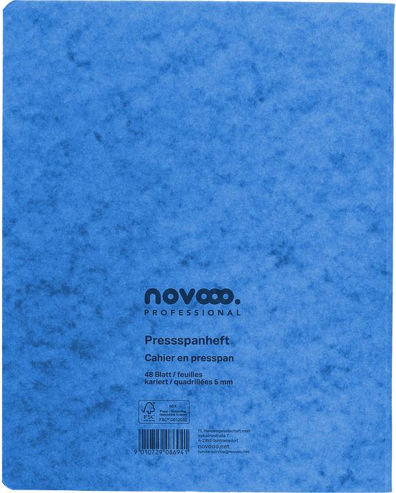 Produktbild Novooo Pressspanheft (175 x 220 mm, Kariert)