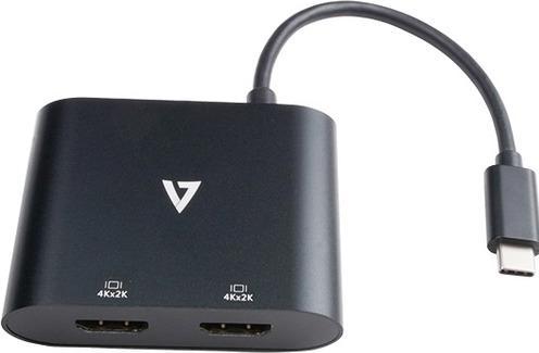 Produktbild V7 USB C AdapterUSB to 2X HDMI (USB-C, 2 Ports)