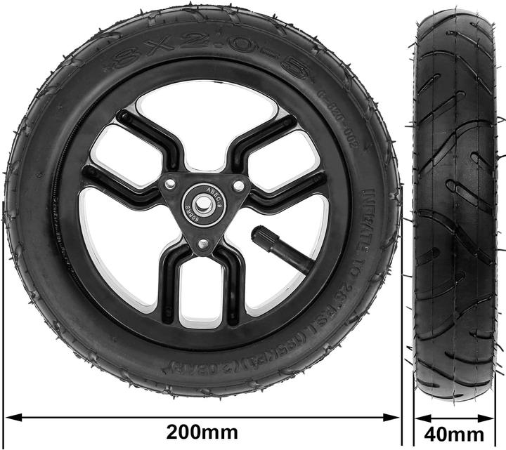Actual product image Mach1 Tyre set with brake disc