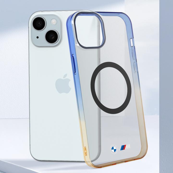 Image du produit BMW BMHMP15SHTGE iPhone 15 / 14 / 13 6.1" szary/grey hardcase Gradient Bumper MagSafe (Apple iPhone 15)