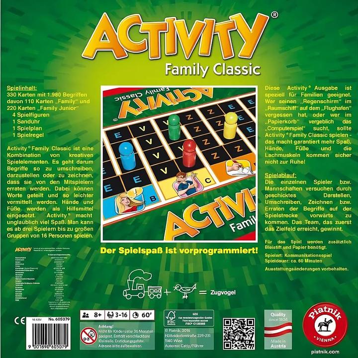 Immagine prodotto Piatnik Attività Famiglia Classica (3 - 14 Giocatori)