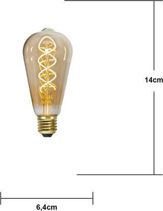Image du produit Star Trading Ampoule LED E27 ST64 Decoled Spiral Amber (E27, 160 lm, 1x)