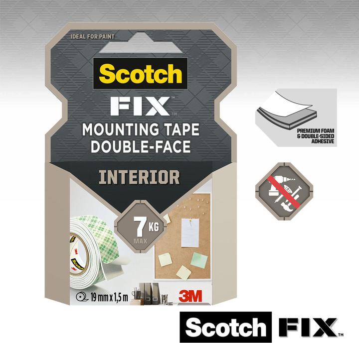 Actual product image Scotch Scotch-Fix Interior Mounting Tape (19 mm)