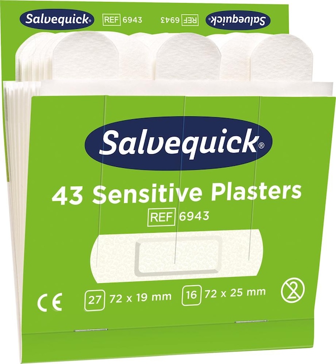 Produktbild Söhngen Refill für SALVEQUICK, 6 VE Pflaster-Strips, Vlies, je 43 Stk, VE à 6 Stk (6 x)