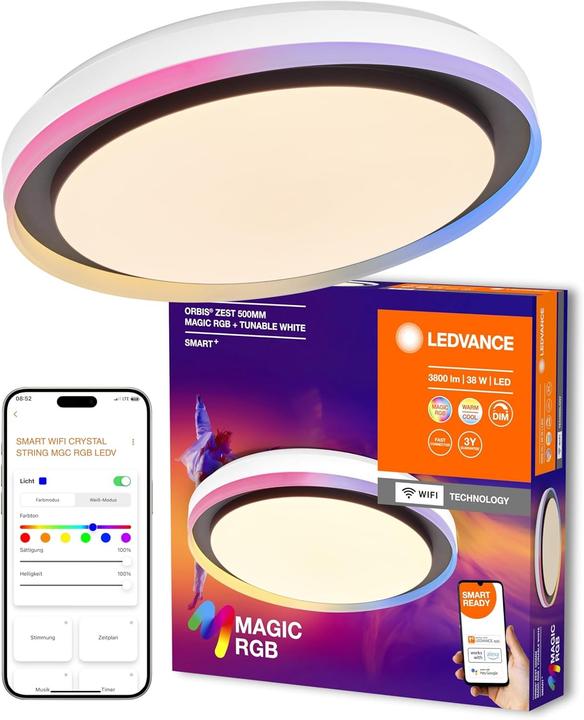 Actual product image Ledvance Smart+ Orbis Ceiling ZEST MAGIC RGB (1050 lm)
