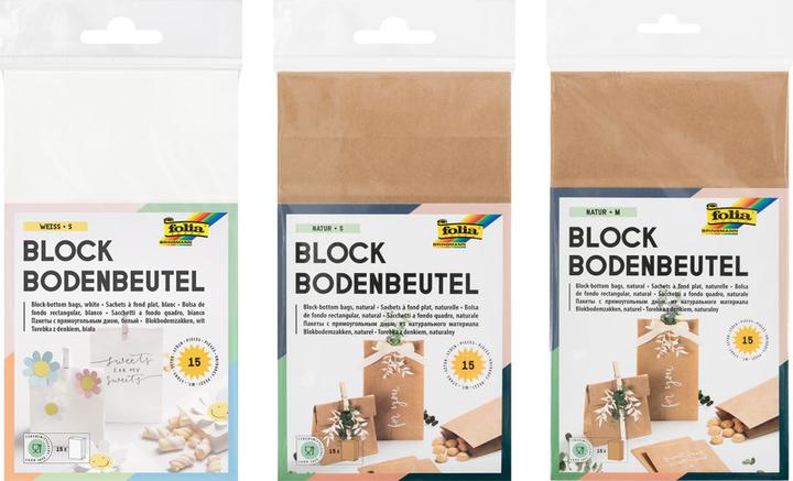 Produktbild Folia Blockbodenbeutel (Geschenktüte, 15 x)