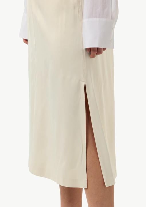 Produktbild Comma Rock Satinierter Midi-Rock mit bequemem Bund (36)