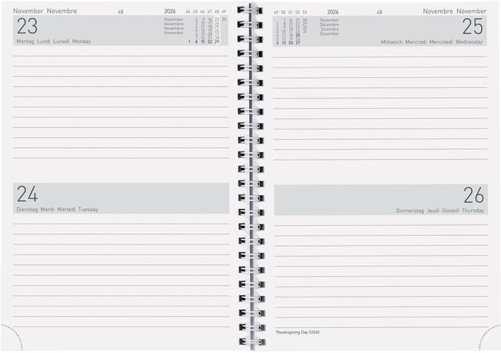 Immagine prodotto Biella Agenda business Bi Jour Wire-O (14,5 x 20,5 cm, Tedesco, Francese, Italiano, Inglese)