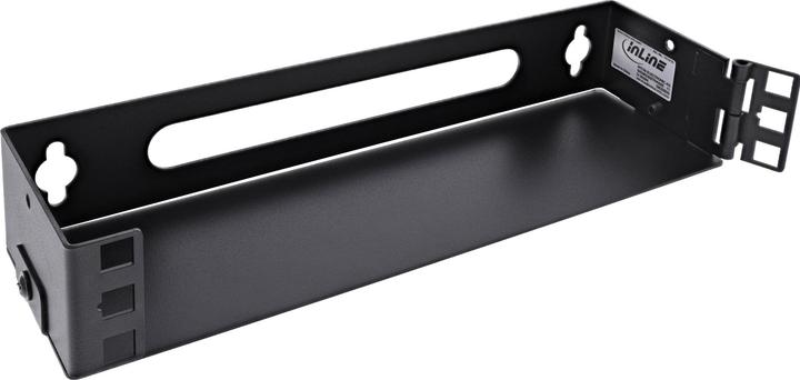 Actual product image InLine ® 10" Mini Rack zur Wandmontage, 1HE, 7,6cm Tiefe, schwarz (1 RU, 10 inch rack)