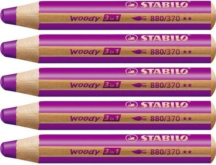 Actual product image STABILO woody 3 in 1 coloured pencil (Heather, 1 x)