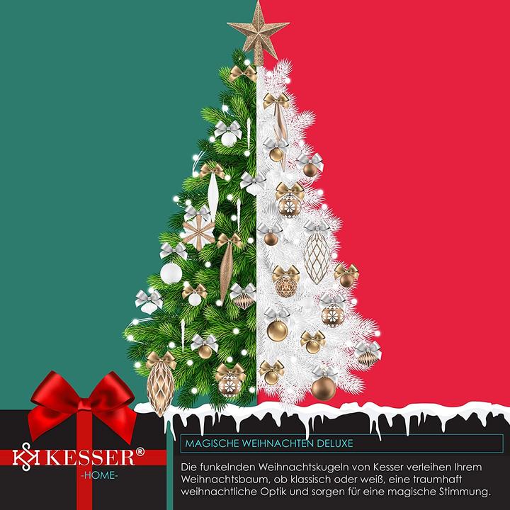 Produktbild Kesser Weihnachtskugeln, Champagne-Weiss