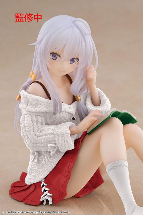 Actual product image Taito Wandering Witch: The Journey of Elaina statuette PVC Desktop Cute Figure Elaina Casual Clothes Ver.