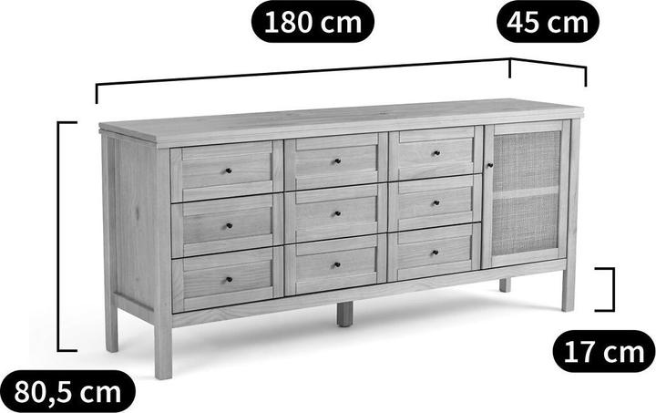 Produktbild La Redoute Interieurs Gabin (180 x 80 x 45 cm)