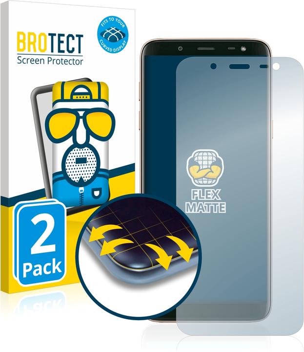 Produktbild BROTECT Full-Cover Displayschutz Matt (2 Stk., Samsung Galaxy J6 (2018))