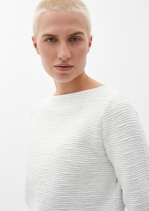 Produktbild s.Oliver Sweatshirt Sweatshirt mit Musterstruktur (32)