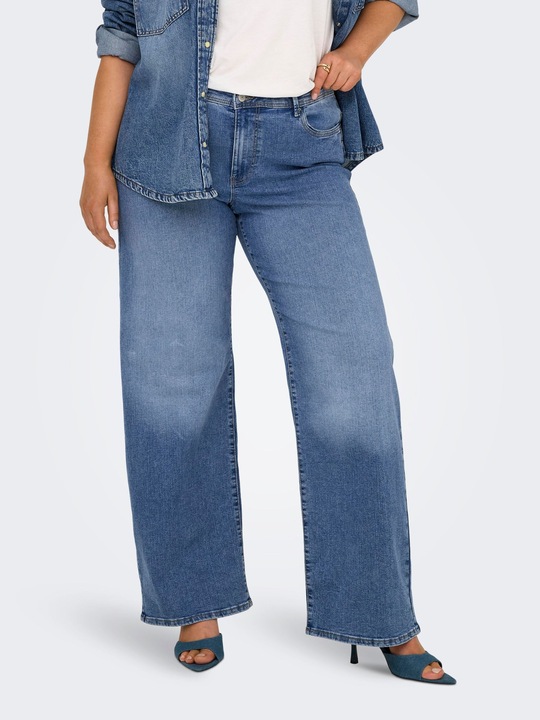 Immagine prodotto Only CARSALLY Mittlere Taille Weiter Beinschnitt Jeans Jeans mit weitem Bein (W52/L32)