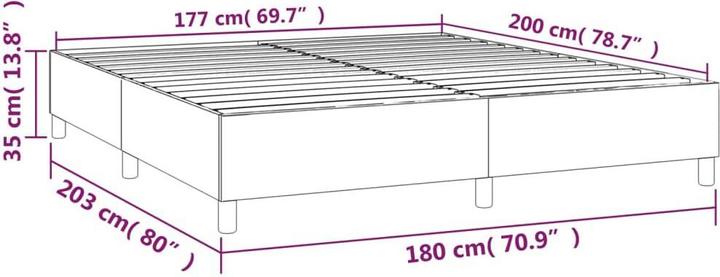 Image du produit vidaXL Boxspringbettgestell (180 x 200 cm)