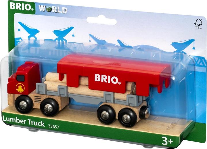 Actual product image Brio Wood transporter with magnetic charge