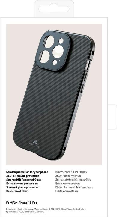 Actual product image Black Rock 360° Glass (Apple iPhone 15 Pro)