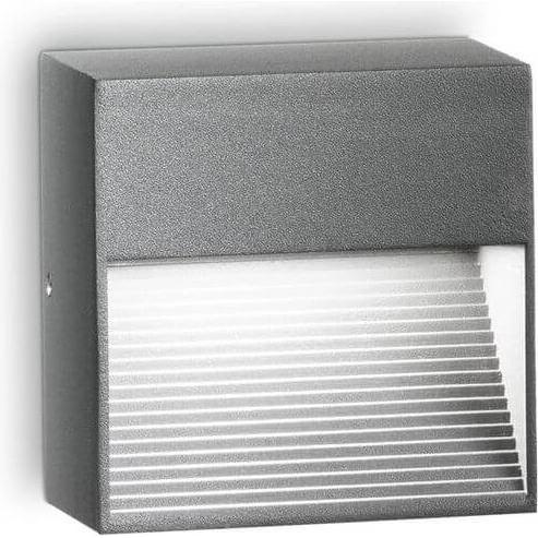 Ideal lux, Gartenbeleuchtung, DOWN Wandleuchte G9 dimmbar Anthrazit IP44 122045 (G9, IP44)